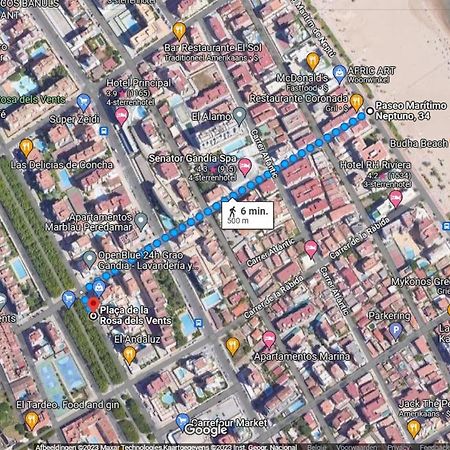 Jardin 5 Playa De Gandia - No Fiestas - Con Wifi Apartment Exterior foto